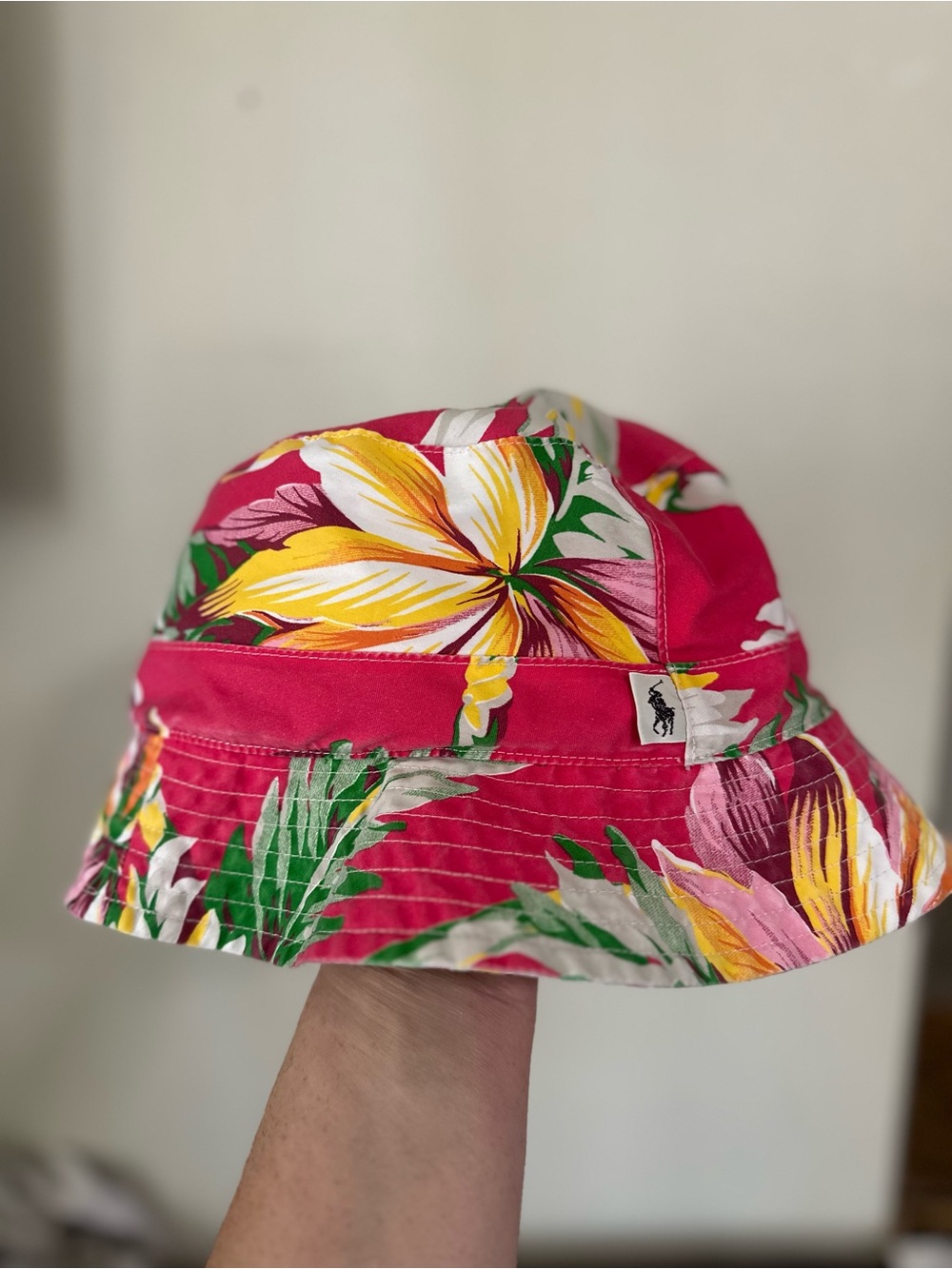 Ralph Lauren Pink Floral Bucket Hat